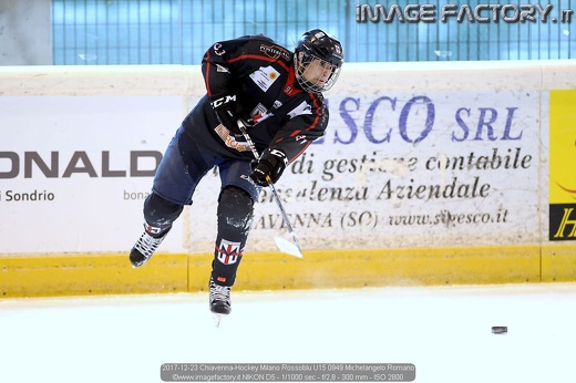 2017-12-23 Chiavenna-Hockey Milano Rossoblu U15 0949 Michelangelo Romano
